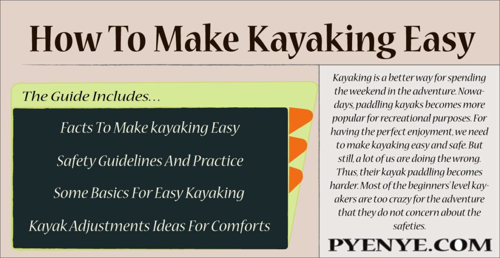 How to make kayaking easy