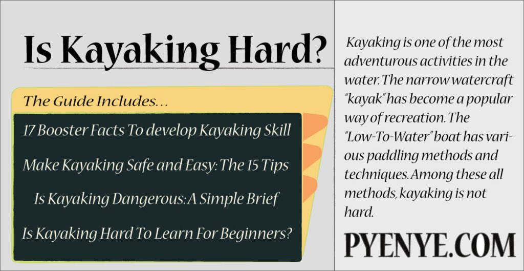 is kayaking hard